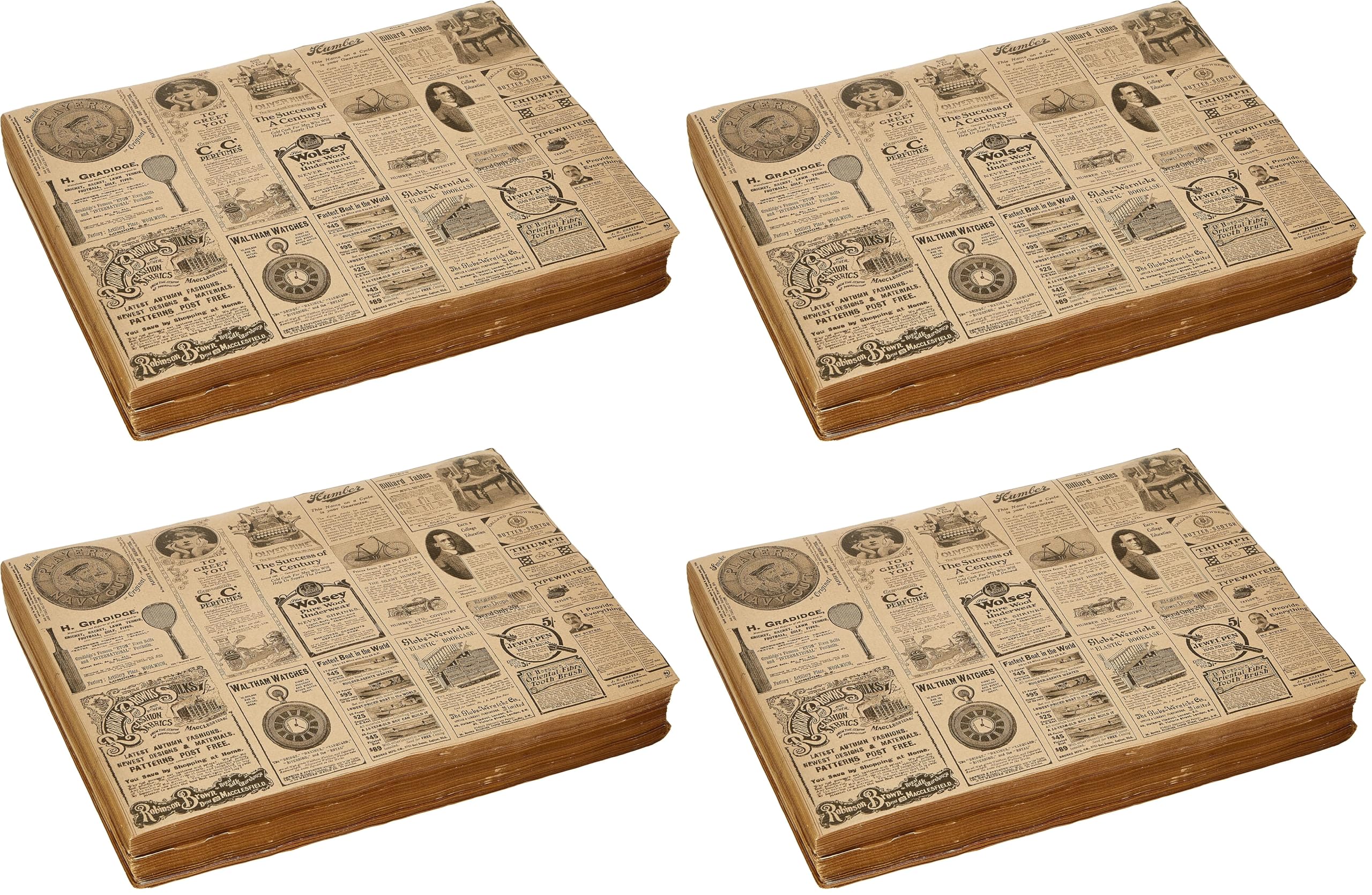 500 Unidades - 106,12 Times Mantelines Reciclados, 48 G/M2, 31 X 43 Cm (Paquete de 4)
