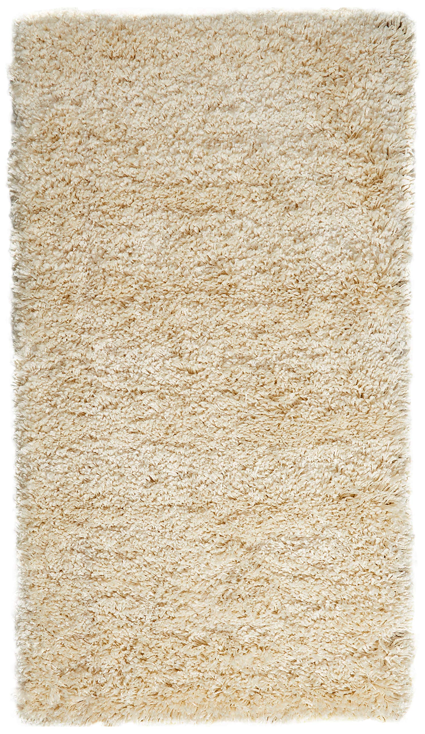 Amazon Basics Modern Plush High-Pile Shag Rug 60X110 - White