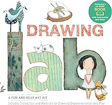 Drawing Lab Kit: A Fun and Silly Art Kit, Includes Instructions and Materials for Drawing Experimentation and Play Burst: featuring a 32-page book with instructions and ideas