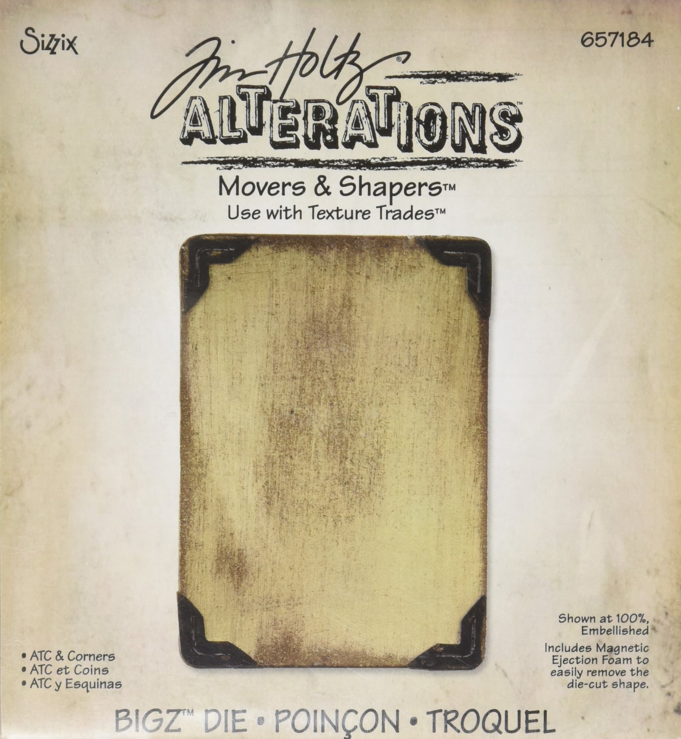 Amazon.com: Sizzix Movers and Shapers Die by Tim Holtz, ATC and