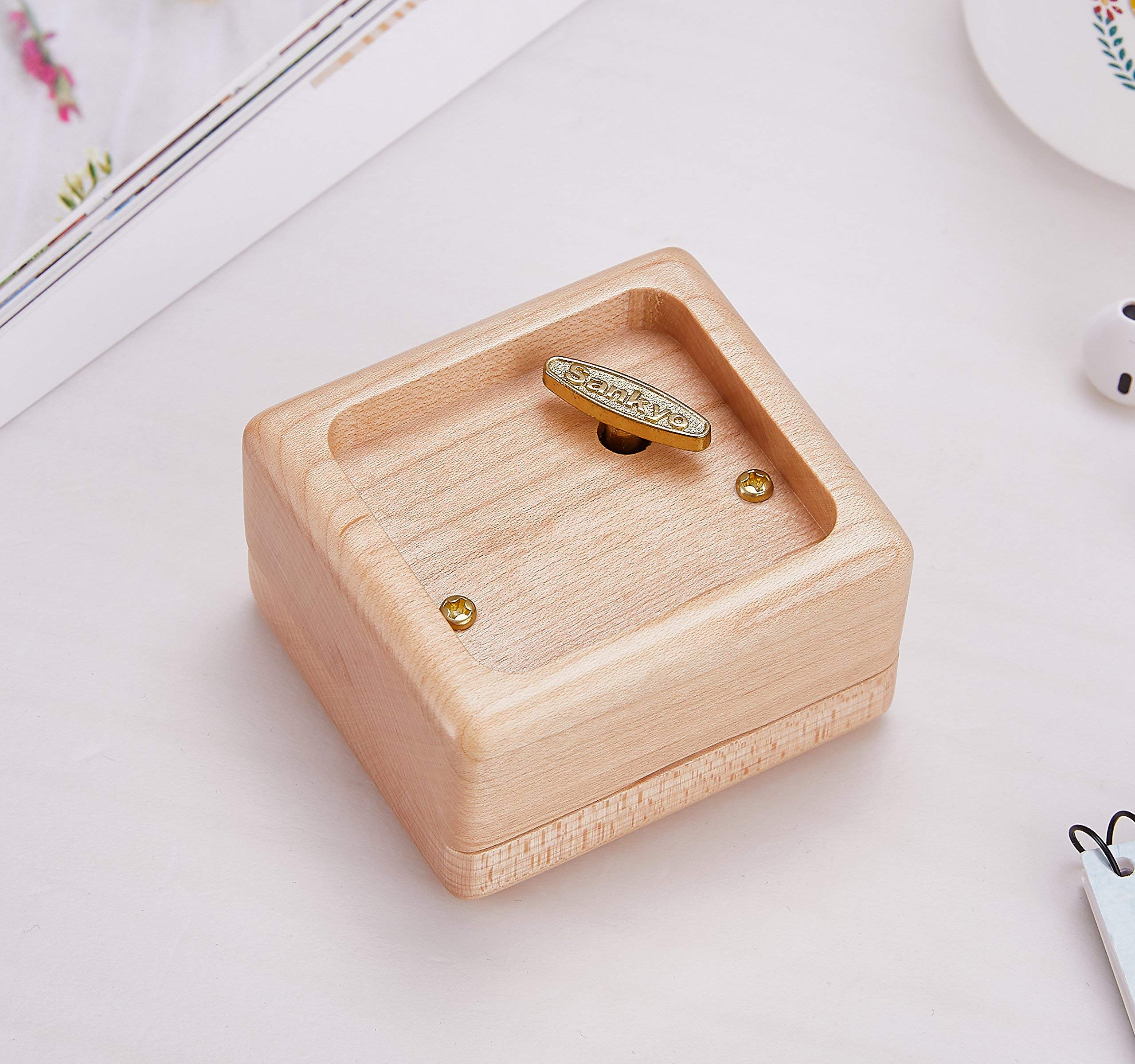 Amazon | オルゴールQunqene オルゴール 癒し系 木製 カノン