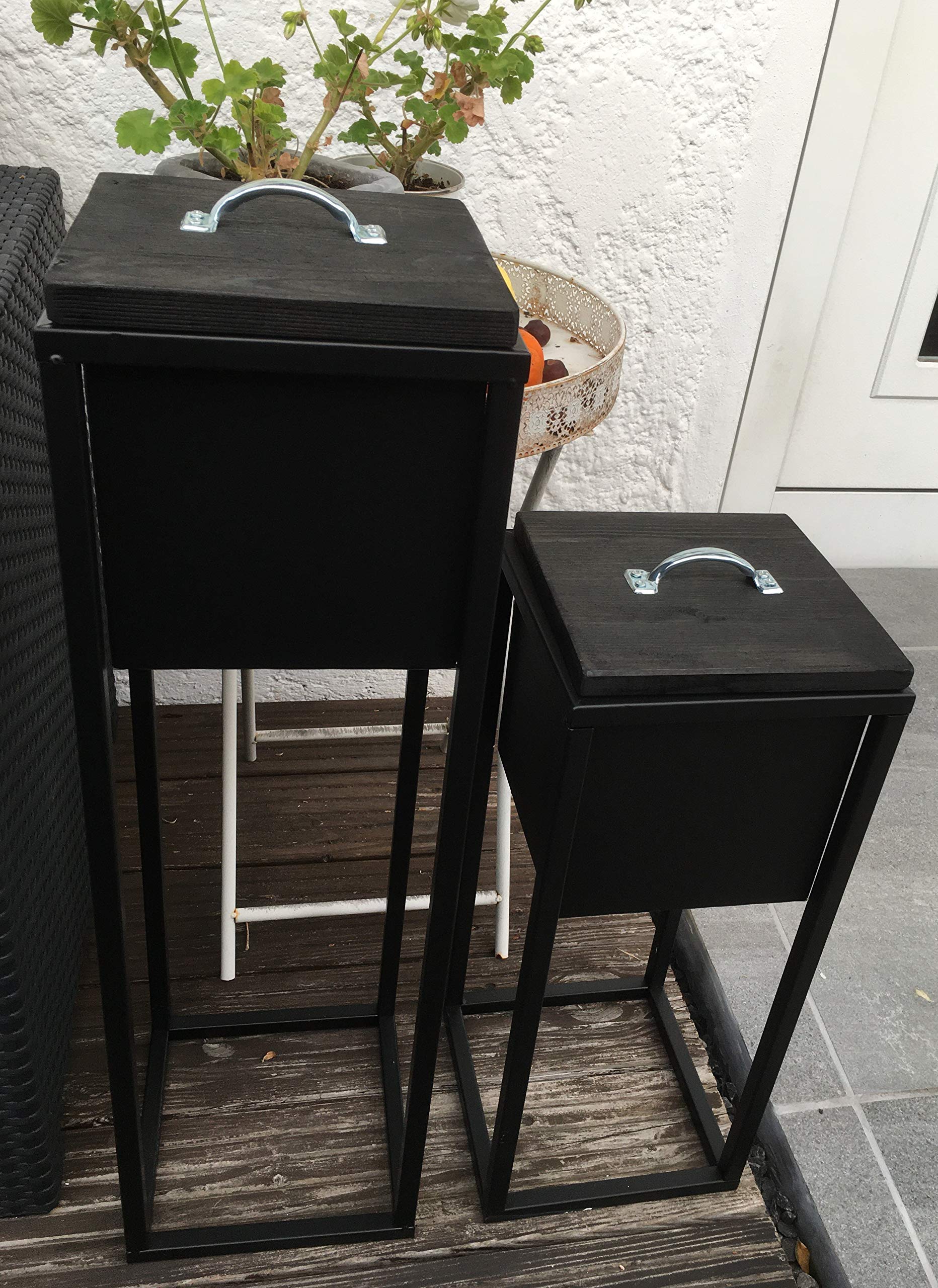 Wachsfresser | Kerzenfresser | Schmelzlicht schwarz Steher Set Gartenfeuer Wachsbrenner Wachsfresser Dauerbrenner Outdoor Kerze