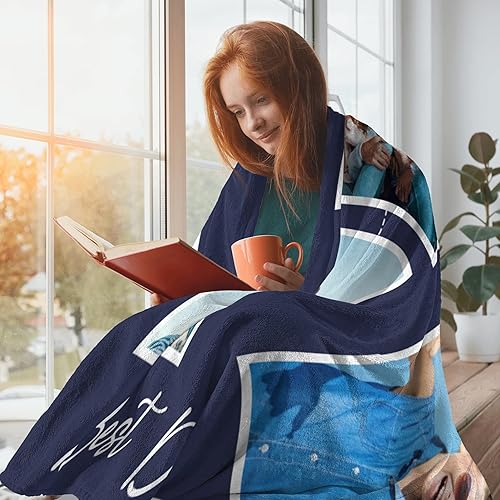 Miniatura 7 de Regalos personalizados para papá, manta personalizada con fotos para papá, regalos personalizados para el día del padre, mejor papá de la historia,