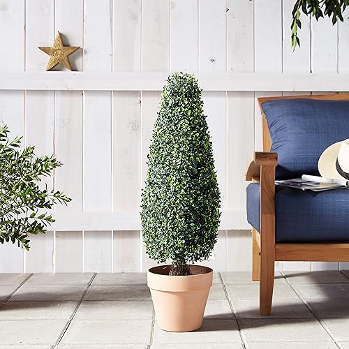 Miniatura 5 de Casi Natural 3ft. Boxwood Topiario torre