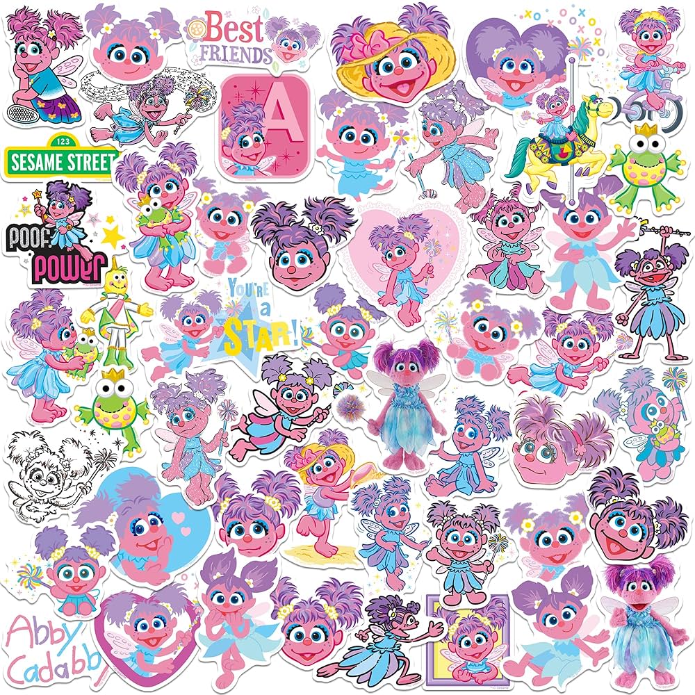 Amazon.com: Sesame Street Abby Cadabby 50ct Vinyl Large