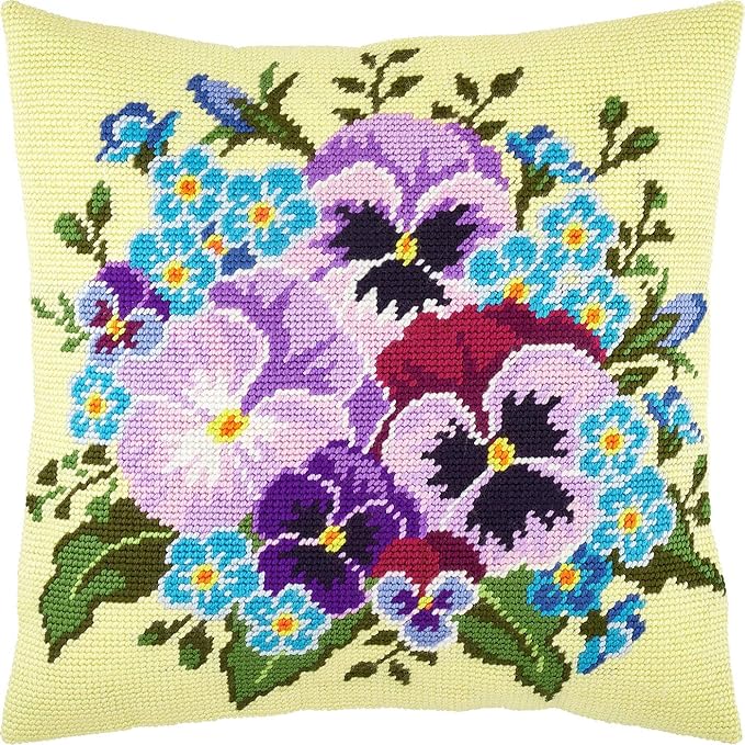 Cross Stitch Kit Printed Canvas Zweigart Embroidery kit Birds Pillow