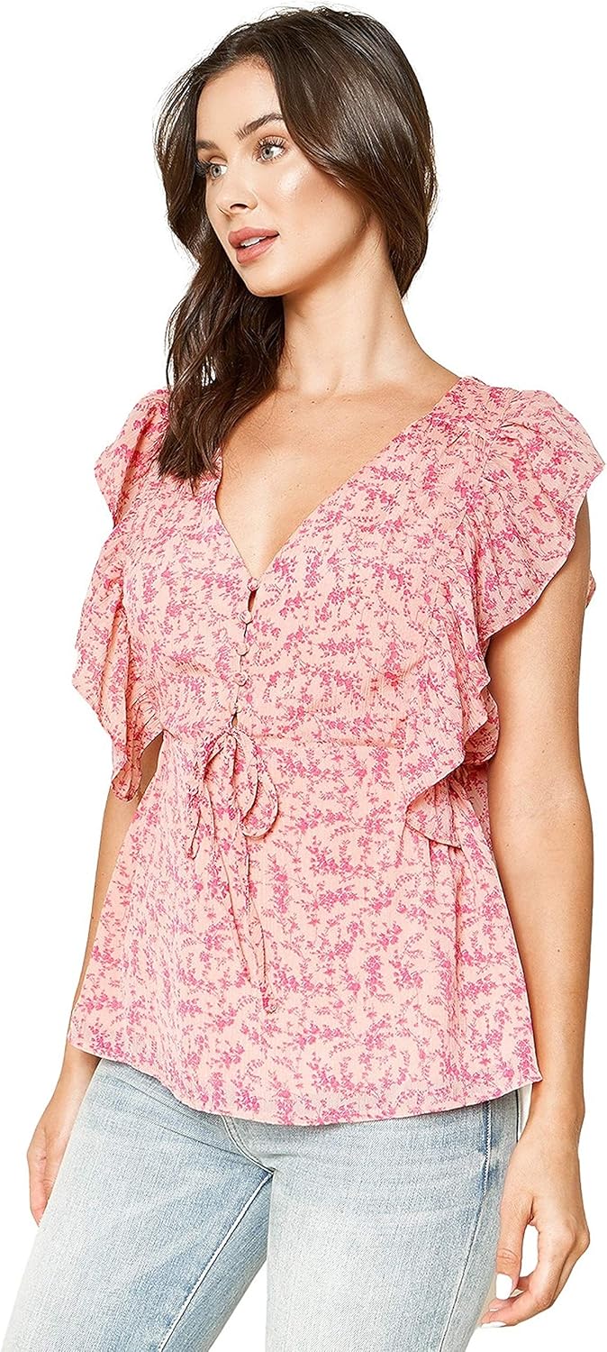 Sugar Lips Women's Somebody to Love Floral Ruffle Top - Image 3