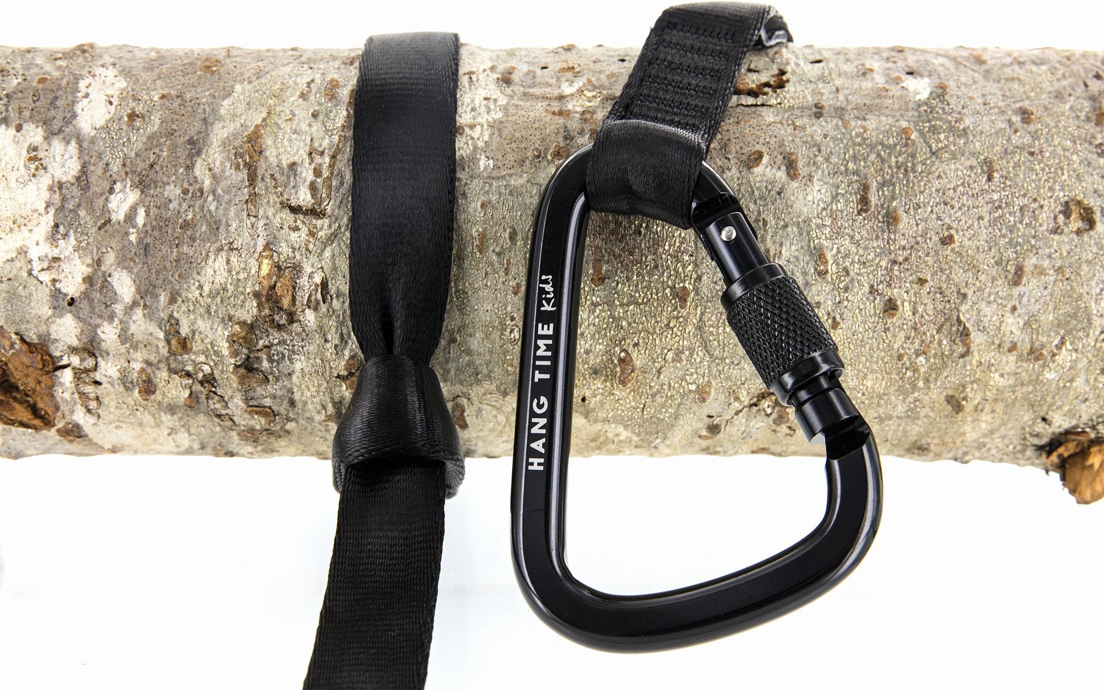 Best Tree Swing Strap Hanging Kit Available Anywhere on Amazon - 10 Feet of Ultra Strong 1" Tubular Webbing Used by Climbers Everywhere with an Aluminum Carabiner. Swing with Total Confidence