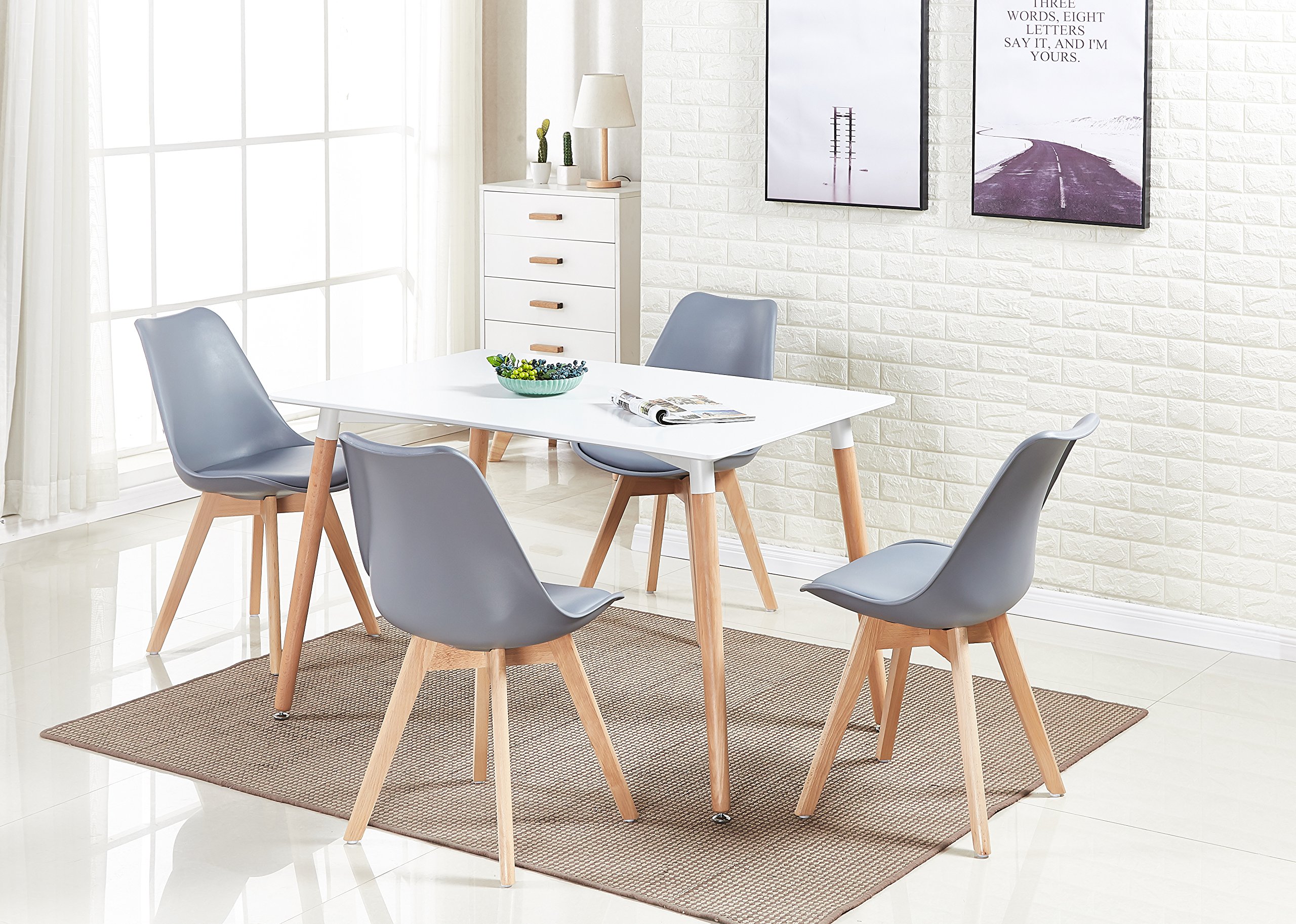 Buy P&N Homewares® Lorenzo Dining Table and 4 Chairs Set Retro and