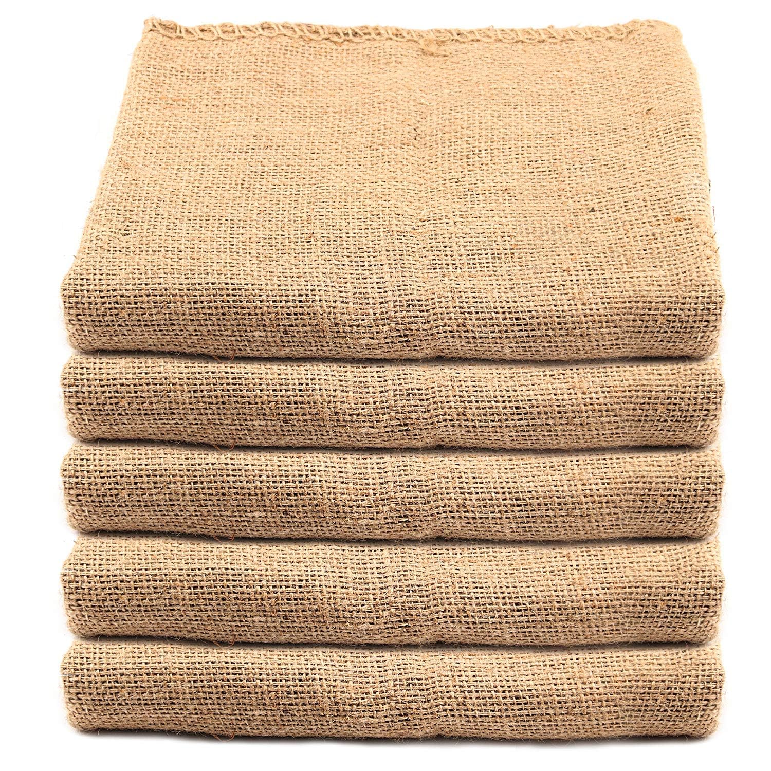 KEILEOHO 5 Pack Burlap Bags