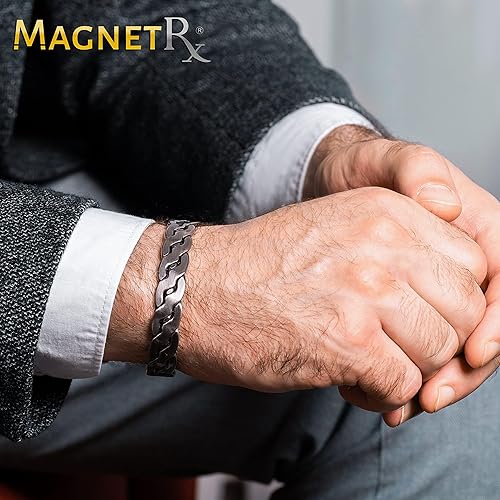 Vista 18 de MagnetRX Pulseras magnéticas de cobre – Pulsera efectiva de cobre puro para hombres y mujeres – Brazalete magnético ajustable de cobre