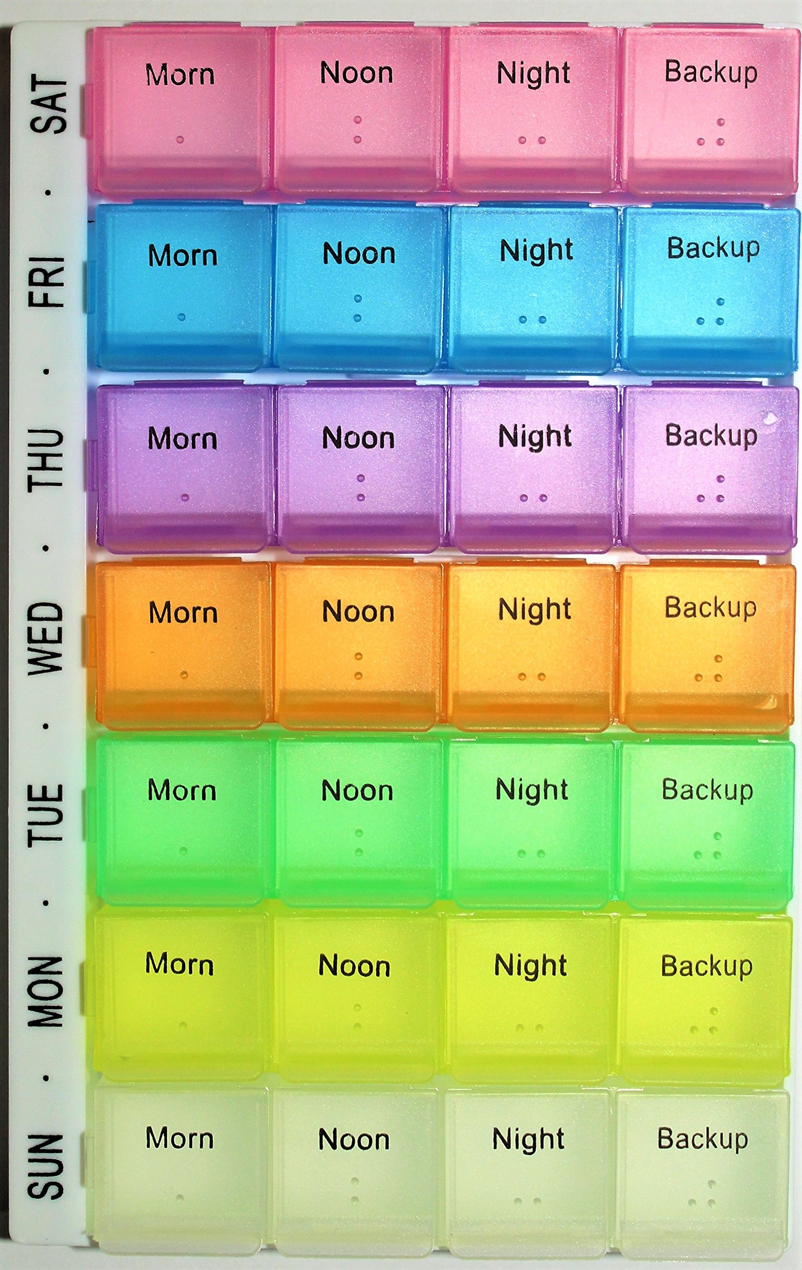 E FAST CE4 Pill Box Organizer with 7 Day AM and PM Night Reminder Mediplanner by E FAST CE4