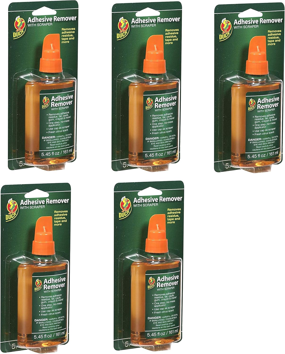 Duck Brand 527263 Adhesive Remover 5.45-Ounce Bottle with Scraper Cap,Multicolor : Tools & Home Improvement