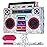 WERNNSAI Music Player Piata - 80s and 90s Theme Party Decorations Piata Bundle with Blindfold and Bat Music Piata for Adults Kids Birthday Hip Hop Theme Party(12.5 x 16.5 x 3)