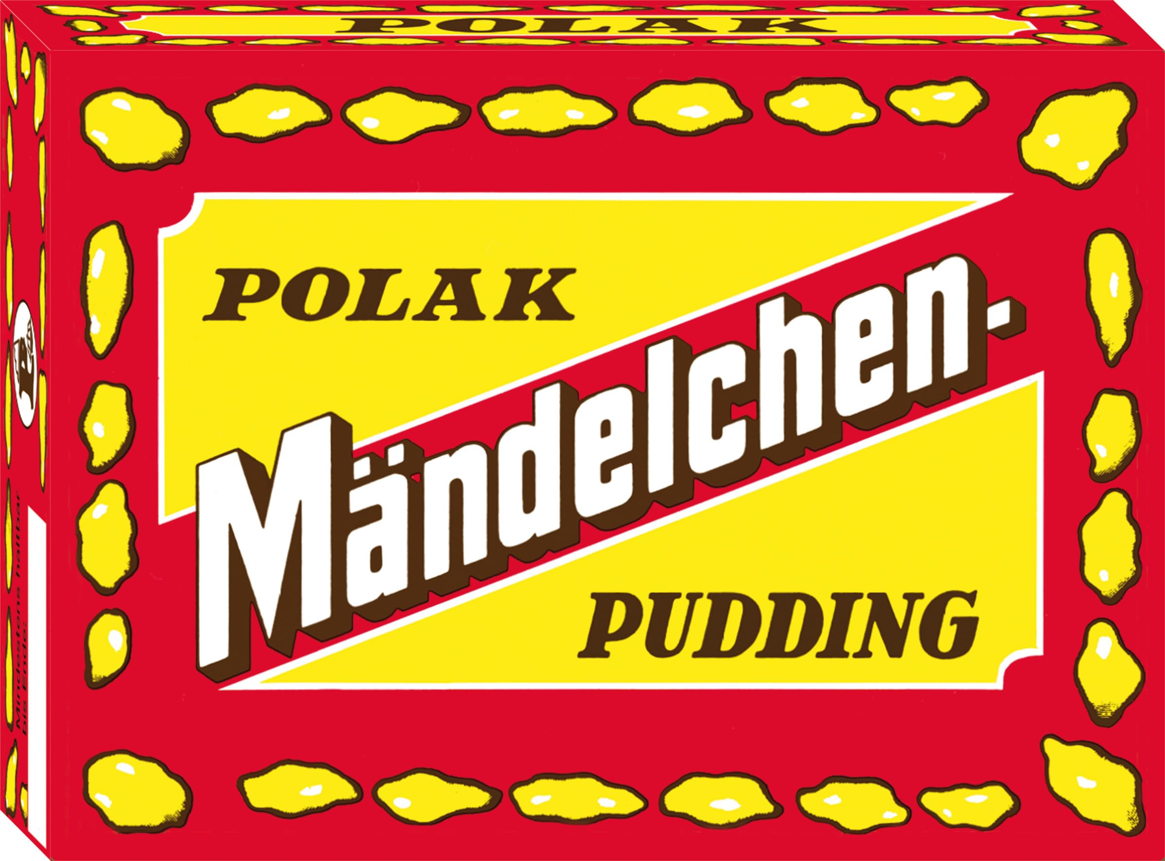 Polak Mändelchen-Pudding, Original Rezeptur, cremiger Grießpudding mit Mandelgeschmack und feinen Mandelstückchen, 1x50 g