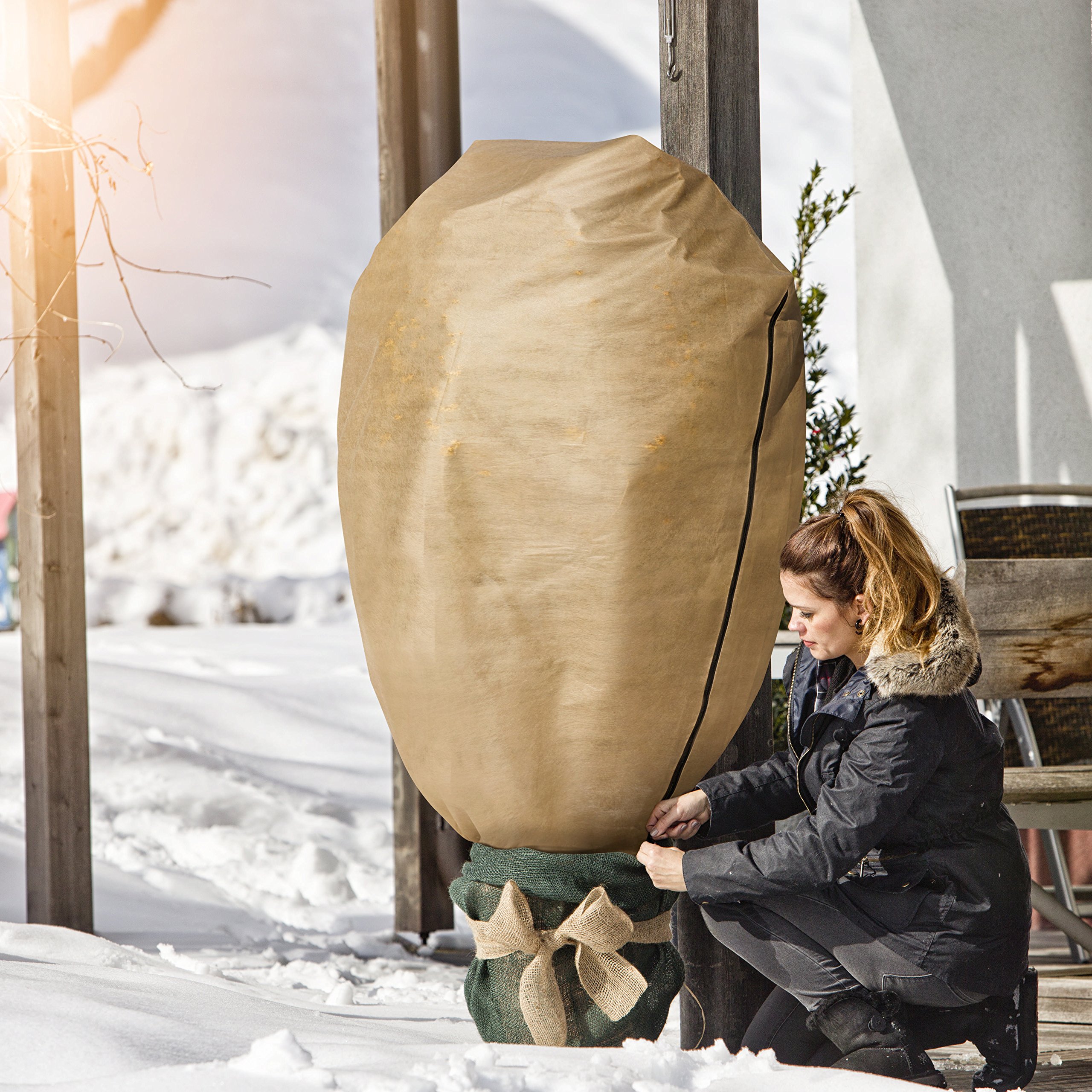 Windhager Winter Fleece Cover Protect XXL, Cold Protection, Frost Protection for Plants Cover Fleece, Winter Protection Cover - Image 3