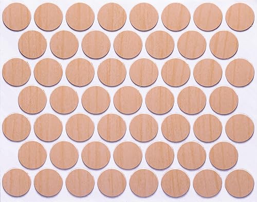 Miniatura 2 de FastCap - Cubiertas para agujeros para tornillos, pegatinas de 9/16" (14 mm) - Carpintería y gabinetes profesionales. 5 - Hojas (265 tapas) - PVC de