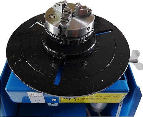 Miniatura 3 de Mini tabla rotatoria 22.0 lbs de la soldadura del posicionador BY-10 de la soldadura con el mandril 110V del torno K01-63