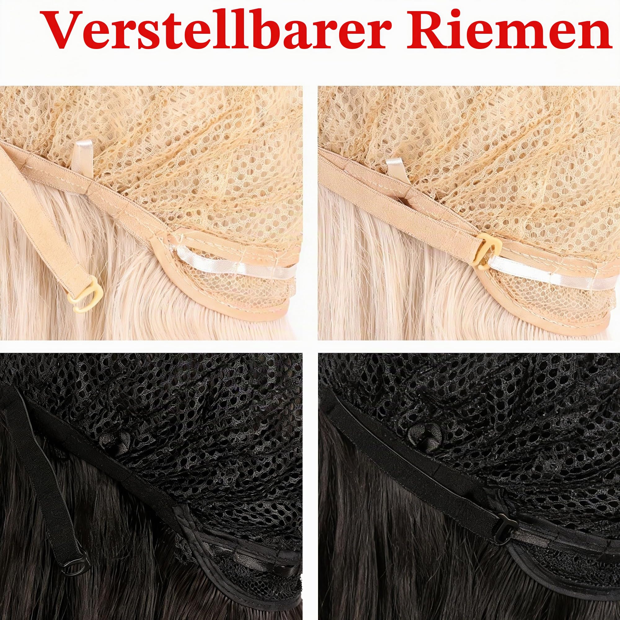 MapofBeauty 24 Zoll/60cm Stilvolle Lange Side Pony Gerade Cosplay Party Perücke (Schwarz) | 60 cm Perücke, stilvoll, Party