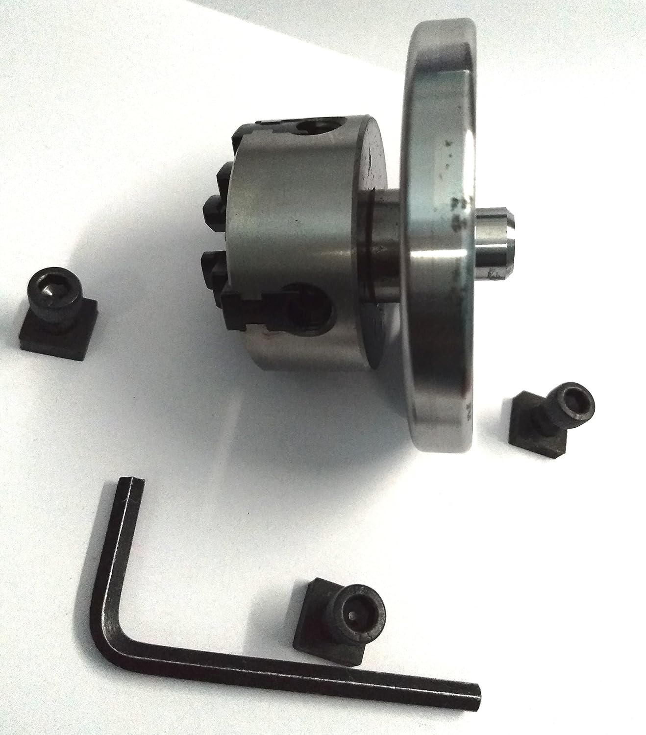 50 mm- 4 Jaws Independent Chuck with Back Plate & T-nuts for Milling