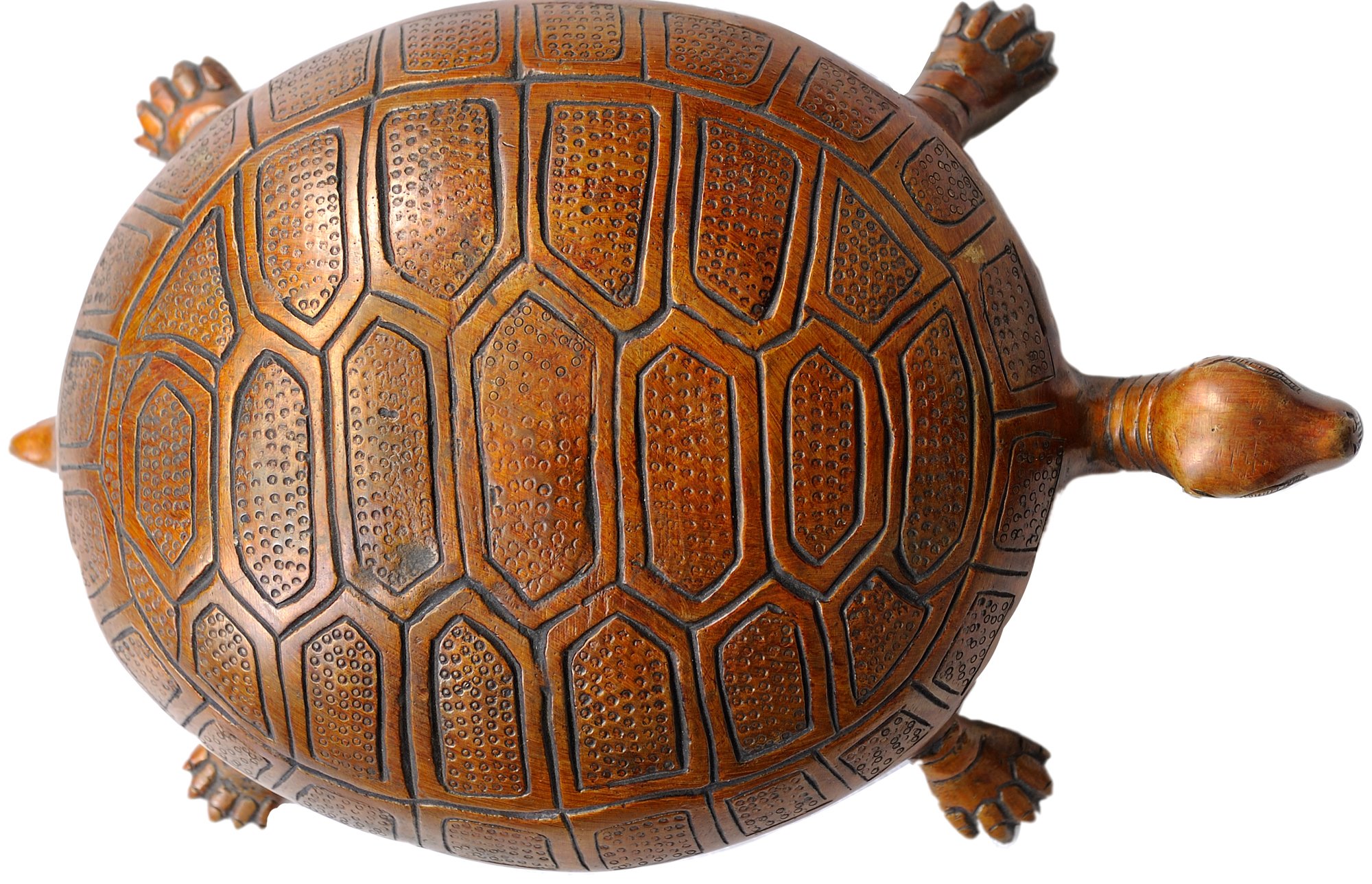 Statue tortue laiton pour chasser le stress et harmoniser le bureau