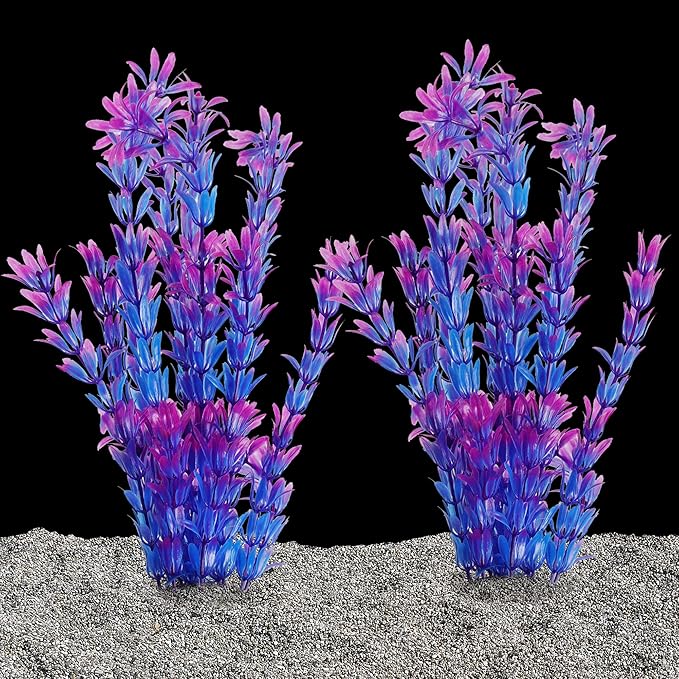 OSOPOLA 2 PCS Artificial Water Plants Décor 11 Inch