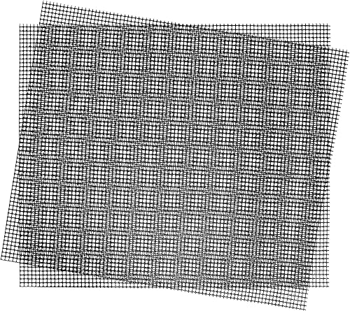 Regent BBQ Re-Usable Non-Stick Mesh Grill Mats 2-Piece Set, 360 mm x 420 mm Size, Black