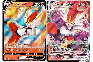 Limited Edition Cinderace V & Vmax Rebel Clash Ultra Rare 2 Card Lot