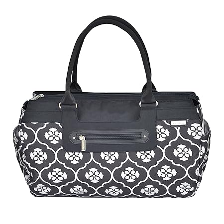 JJ Cole Parker Diaper Bag, Black Floret