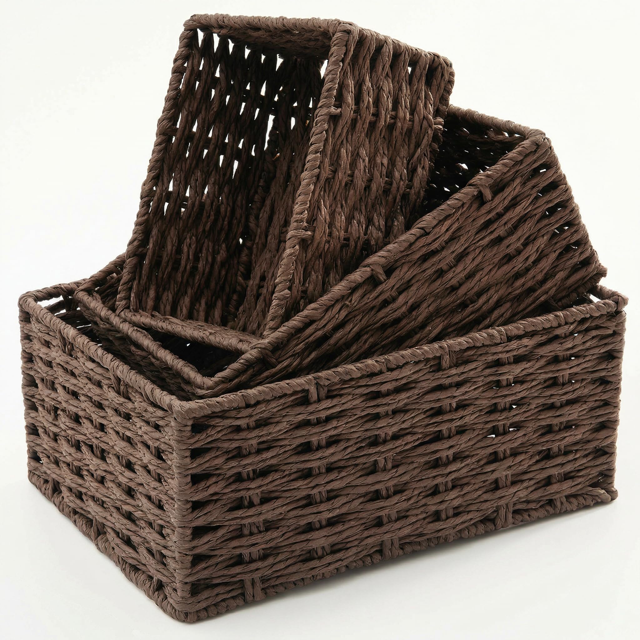 Panier en osier tressé main pour désencombrer et trier vos pièces