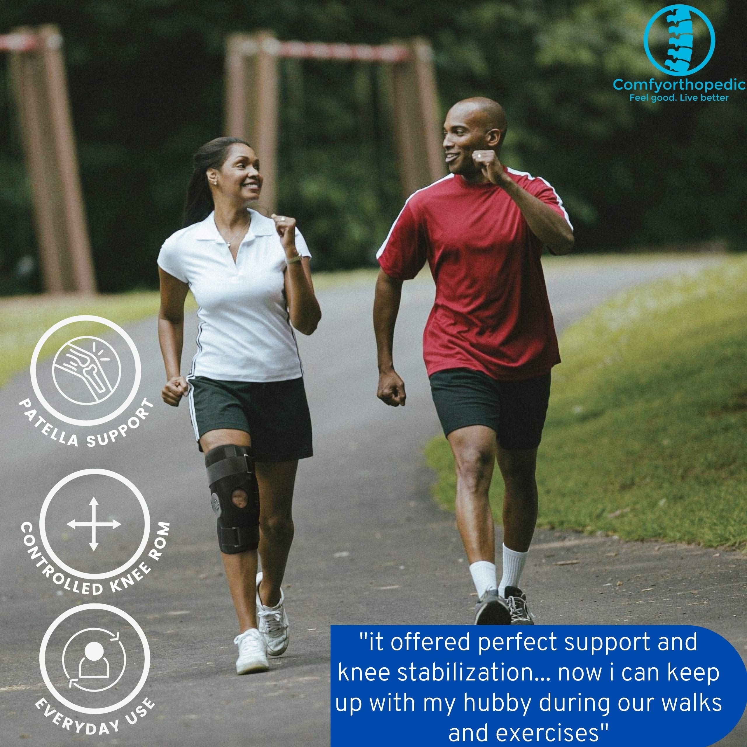 Buy Comfyorthopedic Wrap Around Hinged Knee Brace Immobilizer with