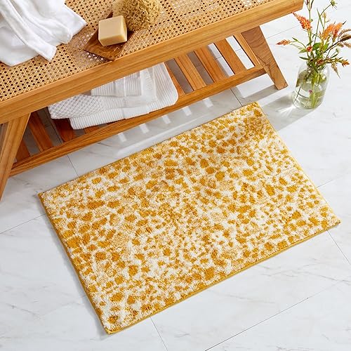 Market & Place Alfombra de baño con estampado de animales, gris y blanco, elegante alfombra de baño moderna para bañera y ducha, alfombras de baño Market & Place Alfombra de baño con estampado de animales, gris y blanco, elegante alfombra de baño moderna para bañera y ducha, alfombras de baño