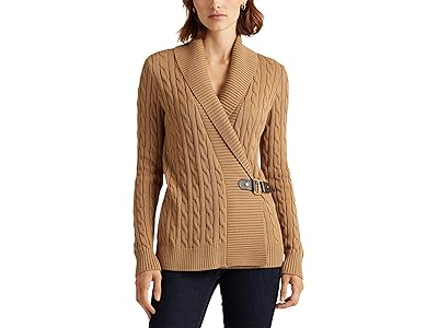 Lauren Ralph Lauren Buckled Cotton Sweater Women