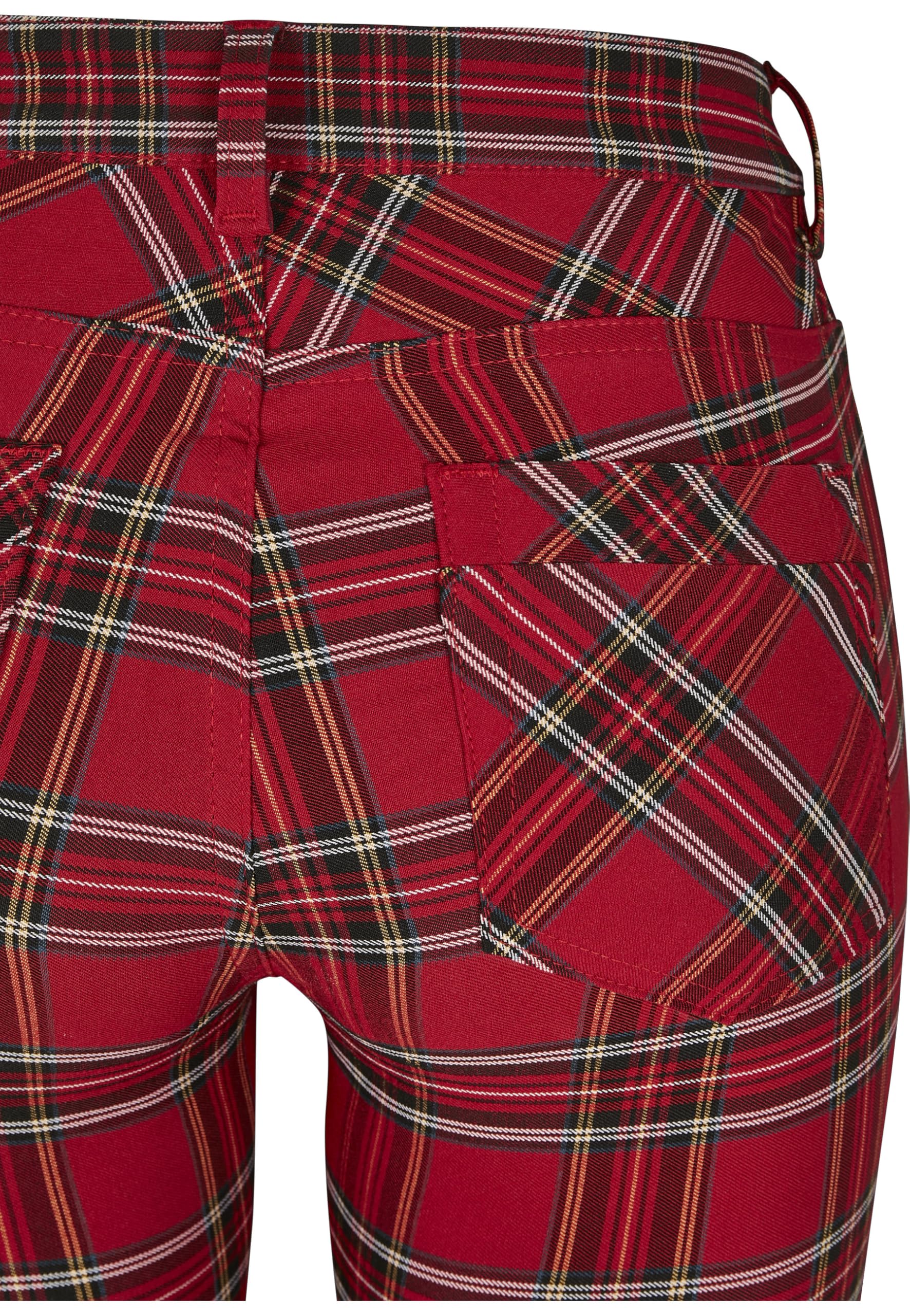 Urban Classics Damen Ladies Skinny Tartan Pants