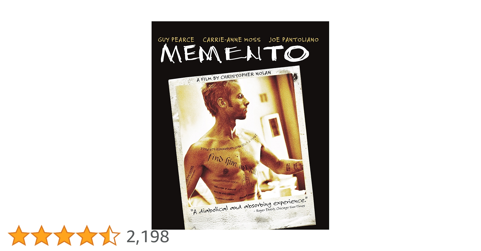MEMENTO メメント ポスター 映画 ムービー B1 洋画 邦画 90s Amazon.com: Memento 27 x 40 Movie Poster - Style A: Lithographic