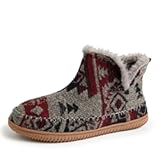mens Brixen Indoor&sol;Outdoor Memory Foam Boot Alpine Camping Cozy Slipper House Shoe