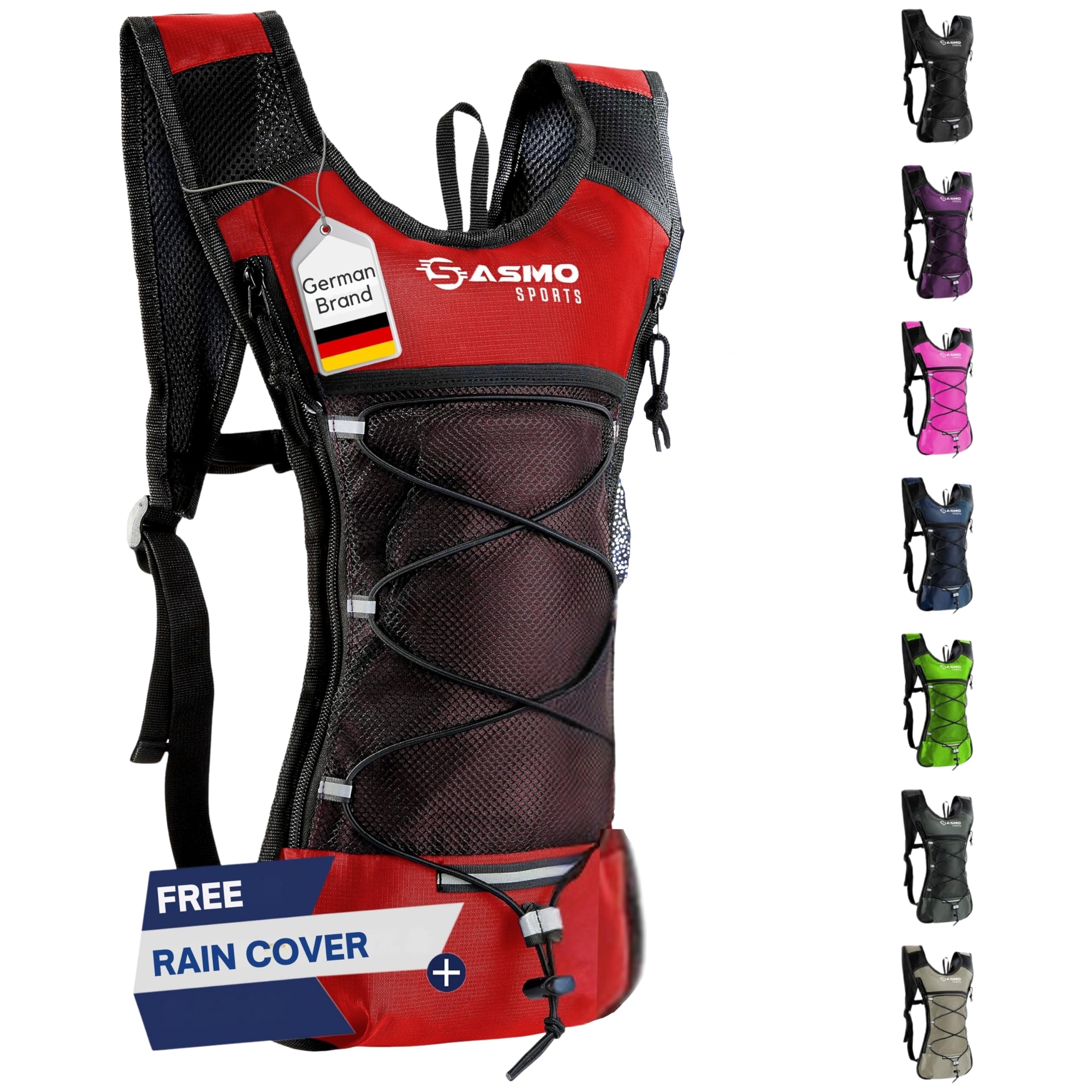 SASMO Hydration Backpack 6L – Ultra-Lightweight Insulated Running Pack for Hiking, Cycling, Trail Running & Camping — image 1