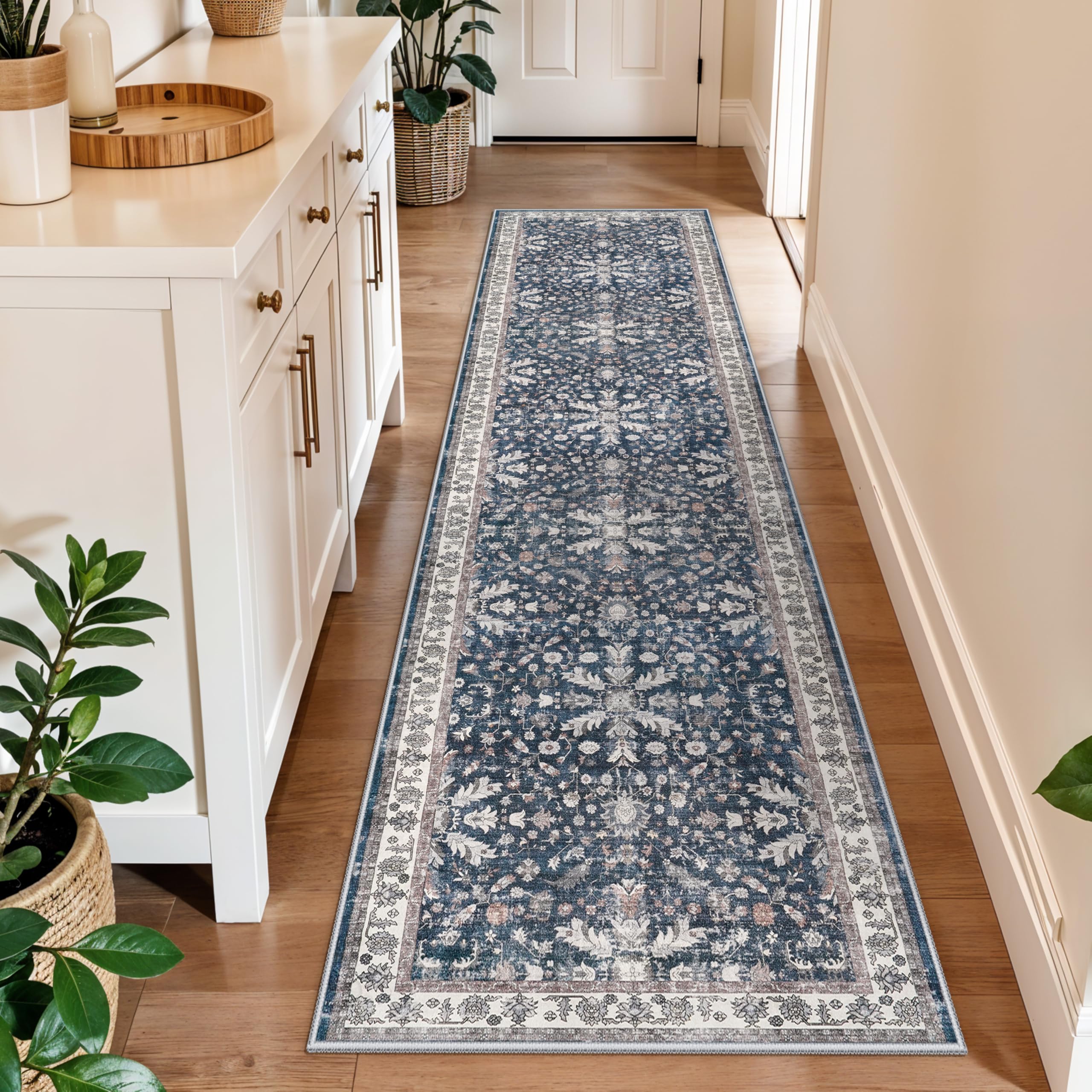 3-Piece Boho Kitchen Rug Set - Non-Slip & Washable -25