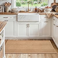 Vista 13 de Tapete para puerta de entrada interior, 2 x 3 pies, lavable a máquina, bohemio, antideslizante, diseño vintage, apto para mascotas, fibra sintética