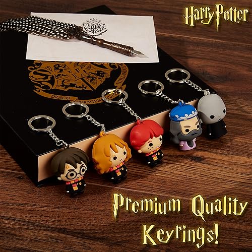 Miniatura 2 de Harry Potter Llaveros para niños, mini figuras, 5 o 7 llaveros de personajes Harry Ron Hermione para niños, coleccionables, regalos para niños