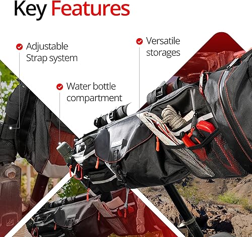 Miniatura 3 de Bolsa organizadora de jaula enrollable para UTV y Jeep, bolsa de herramientas resistente para accesorios traseroslaterales - Bolsa de 8 bolsillos