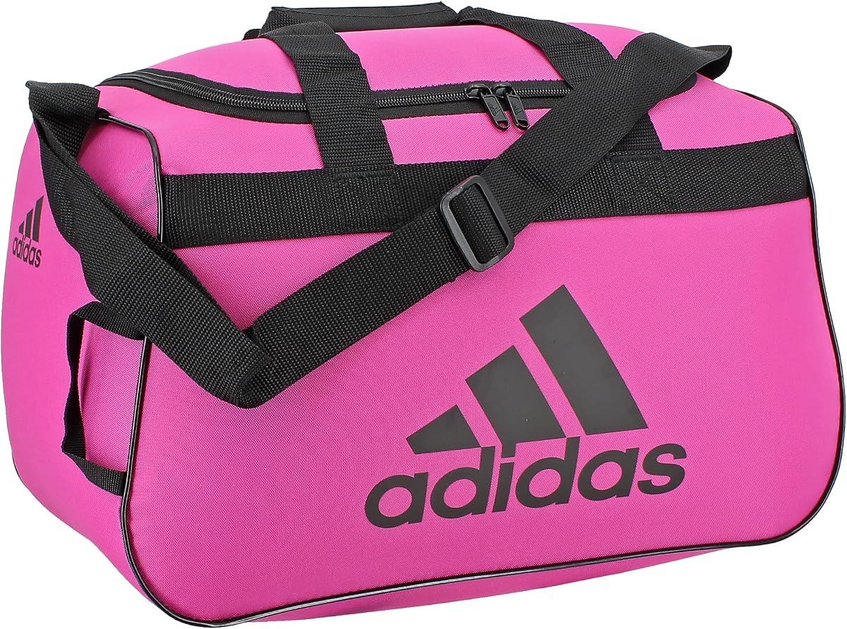 Bolsa de gimnasio adidas Power - Bolsa de lona pequeña y ligera, Rosa intenso/Negro/Diablo, OSFA