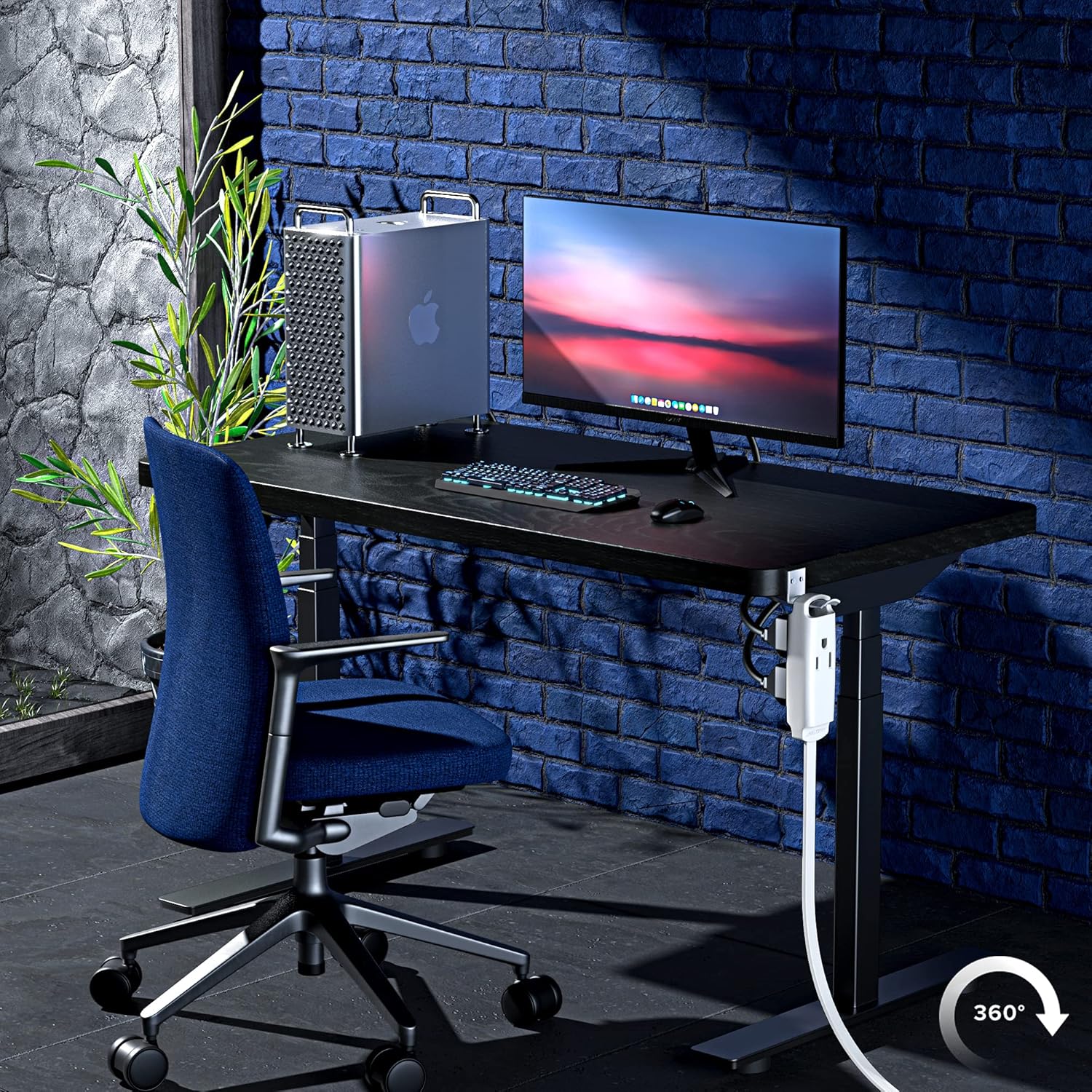 Promo Discount Up To 70% Off Maximm Cable 3 Ft 360° Rotating Flat Plug Extension Cord / Wire, 16 AWG Multi 3 Outlet Extension Wire, 3 Prong Grounded Wire - White - UL Listed