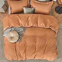 Vista 176 de Bedsure Funda de edredón tamaño Twin/Twin XL - Juego de ropa de cama suave de doble cepillado para niños y adultos, cierre de cremallera, 2 piezas