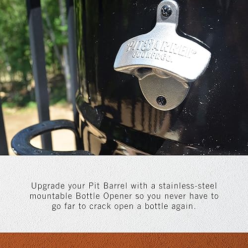 Miniatura 2 de Abrebotellas Pit Barrel Cooker | Abrebotellas de acero inoxidable para montaje en pared | Instalar en interiores, exteriores o fijar a la parrilla