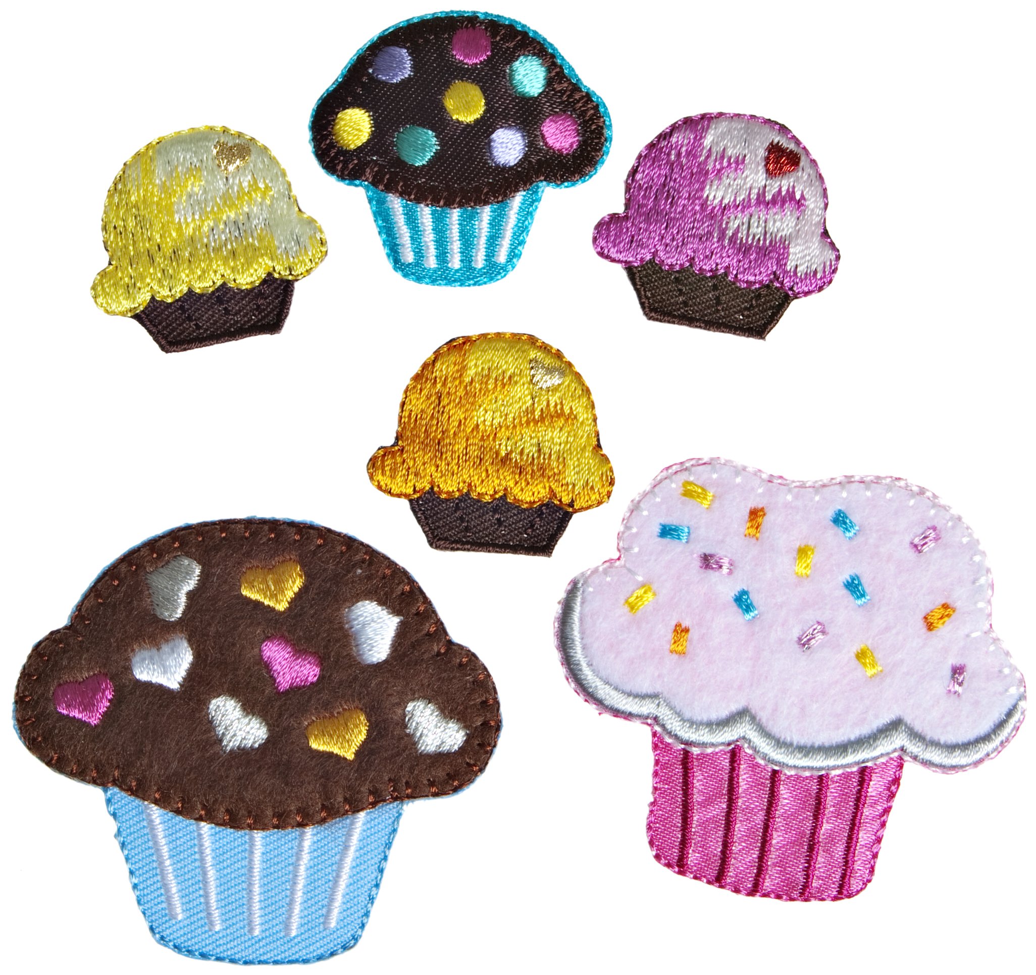 Simplicity Assorted Cupcakes Multi-Pack Iron on Applique