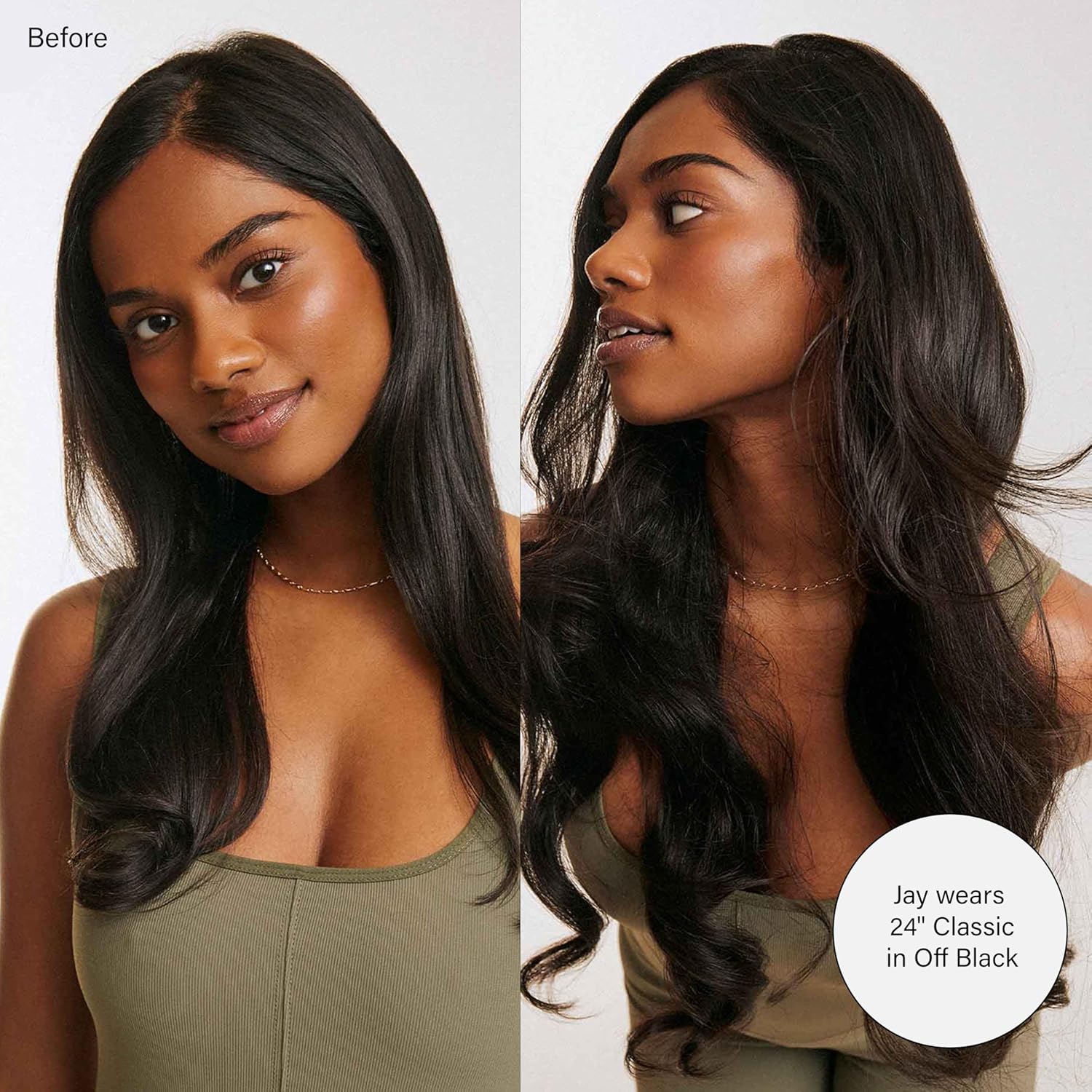 Luxy Hair 24" Dark Brown Classic Clip-In Hair Extensions (240 grams) 100% Remy Human Hair, Natural,Volume, 10-Piece Set, Blends Easily