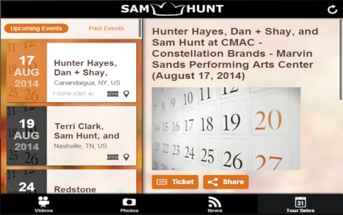 Fanappz - Sam Hunt Edition – vue 5