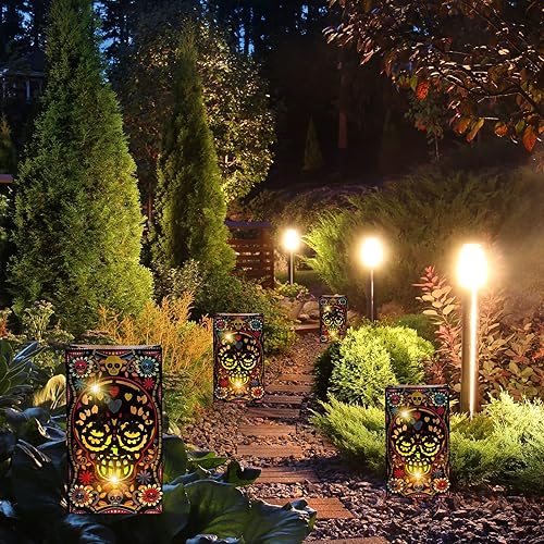 Miniatura 7 de Outus 24 bolsas luminarias para Halloween, Día de los Muertos, bolsas de papel para golosinas, resistentes al fuego, resistentes al fuego, bolsas de