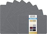 Vista 149 de KING MOUNTAIN Parche de reparación de lona de 9 x 11 pulgadas, 2 piezas, parche de tela impermeable autoadhesivo para sofás, tiendas de campaña